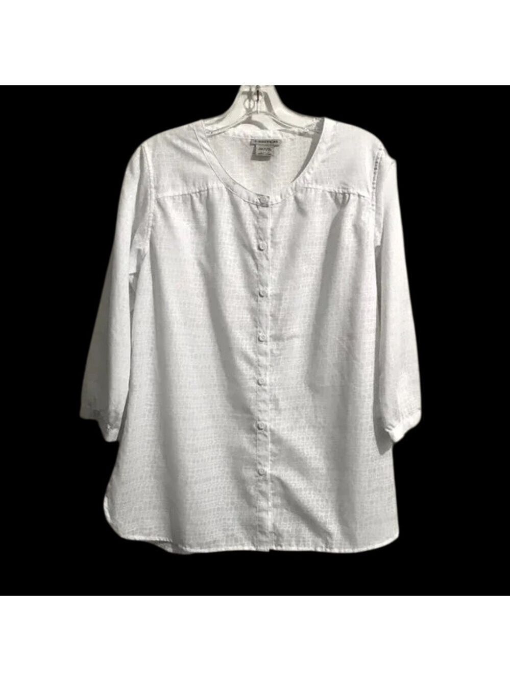 EXOFFICIO White Blouse M/M 8-10